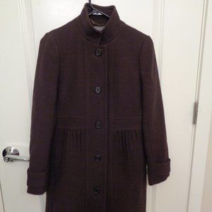 Ladylike Eggplant J. Crew Coat - Size 6